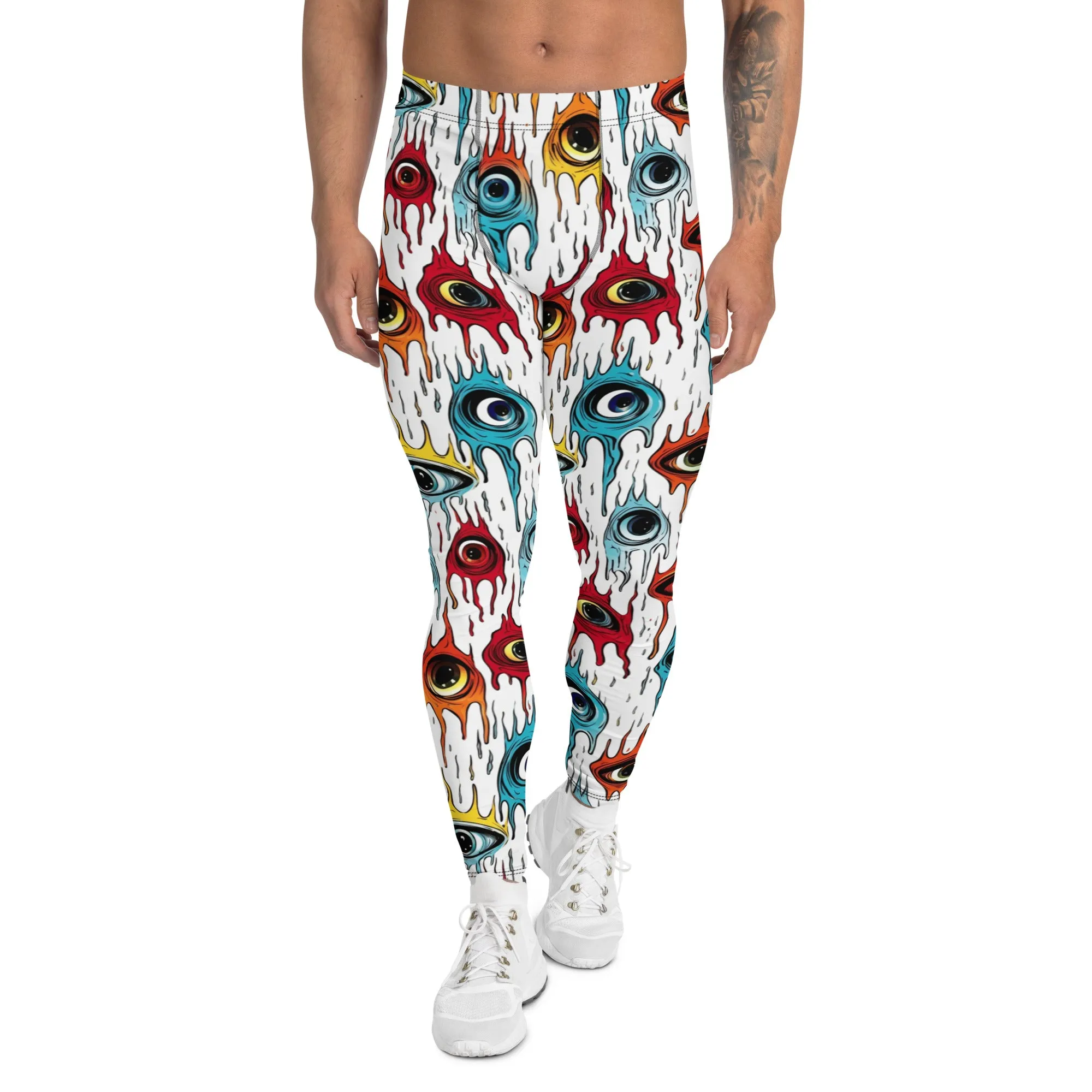 "Eye See You" Men’s Leggings - Dripping Eyes