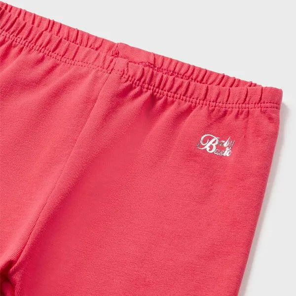 RED SHORT LEGGINGS FOR BABY GIRLS