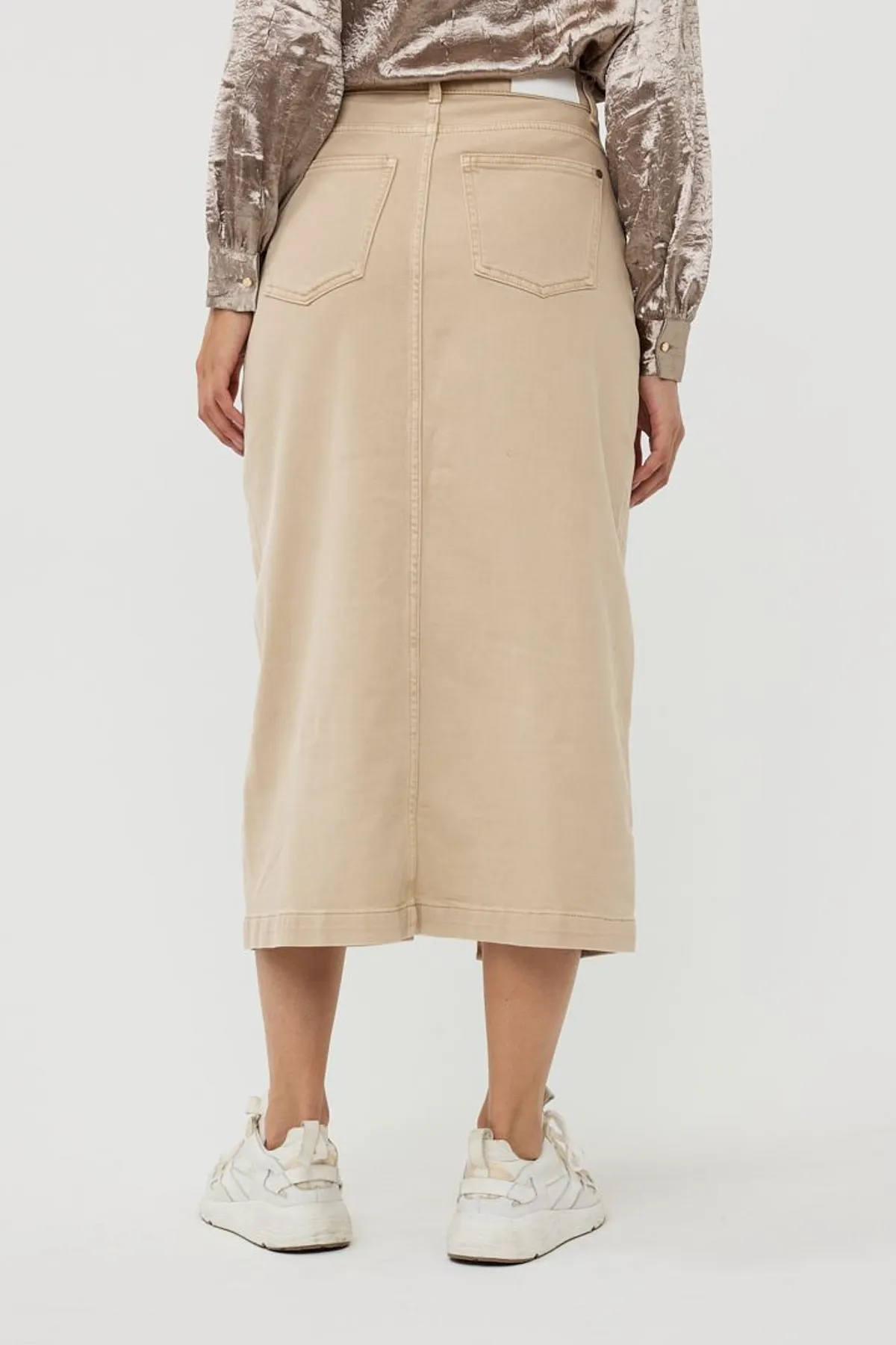 Salem Jean Maxi Skirt