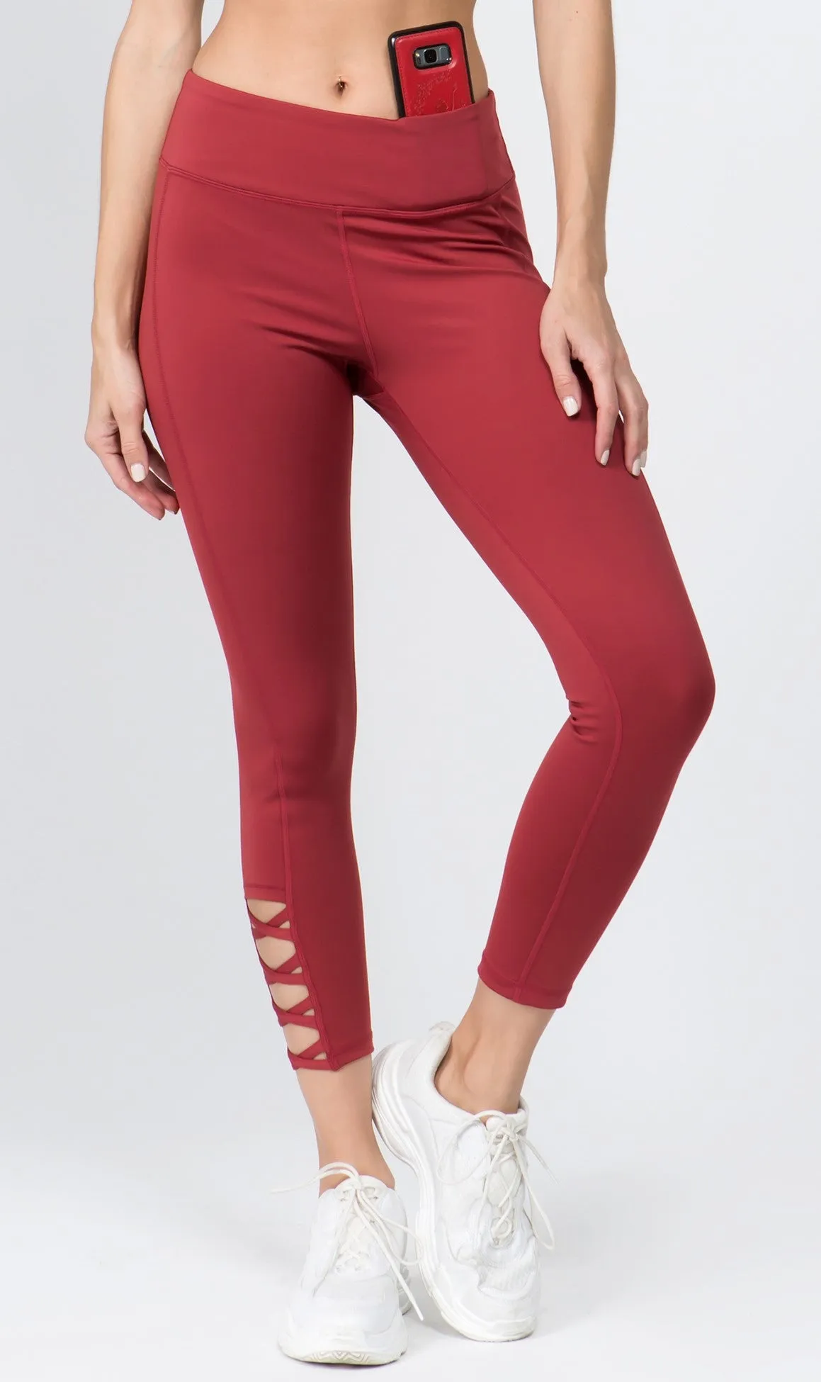 Shayne Lattice Ankle Workout Leggings