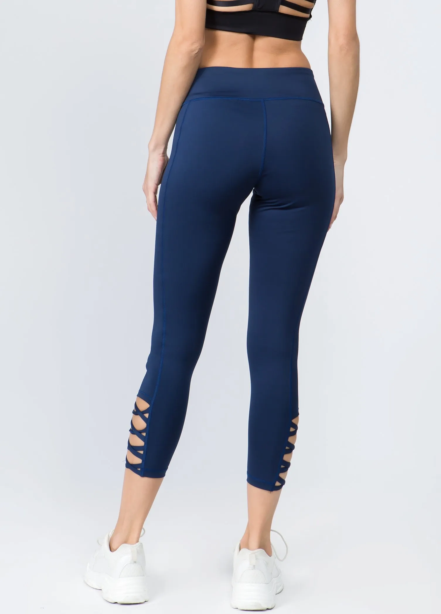 Shayne Lattice Ankle Workout Leggings