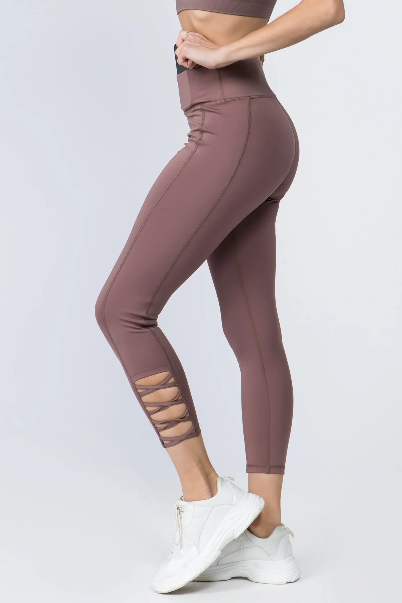 Shayne Lattice Ankle Workout Leggings