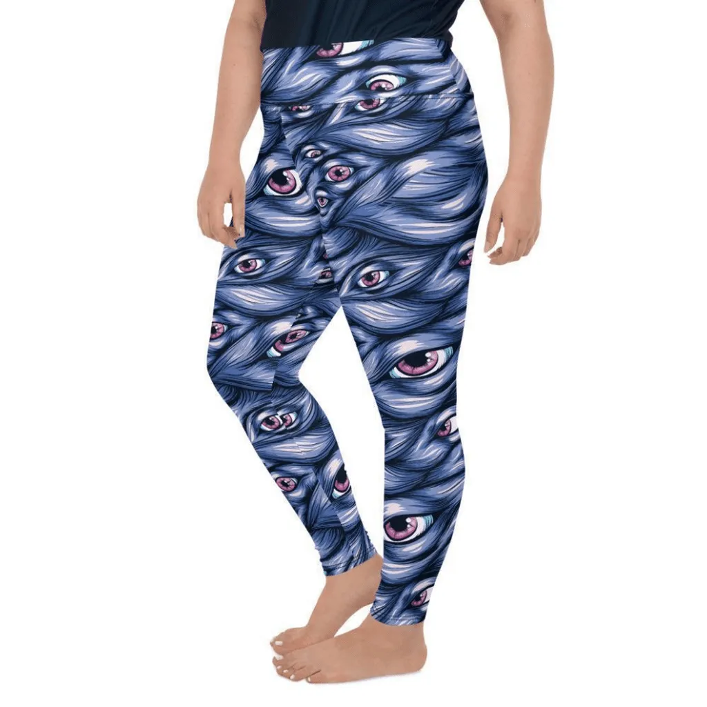 Spooky Eyes Plus Size Leggings