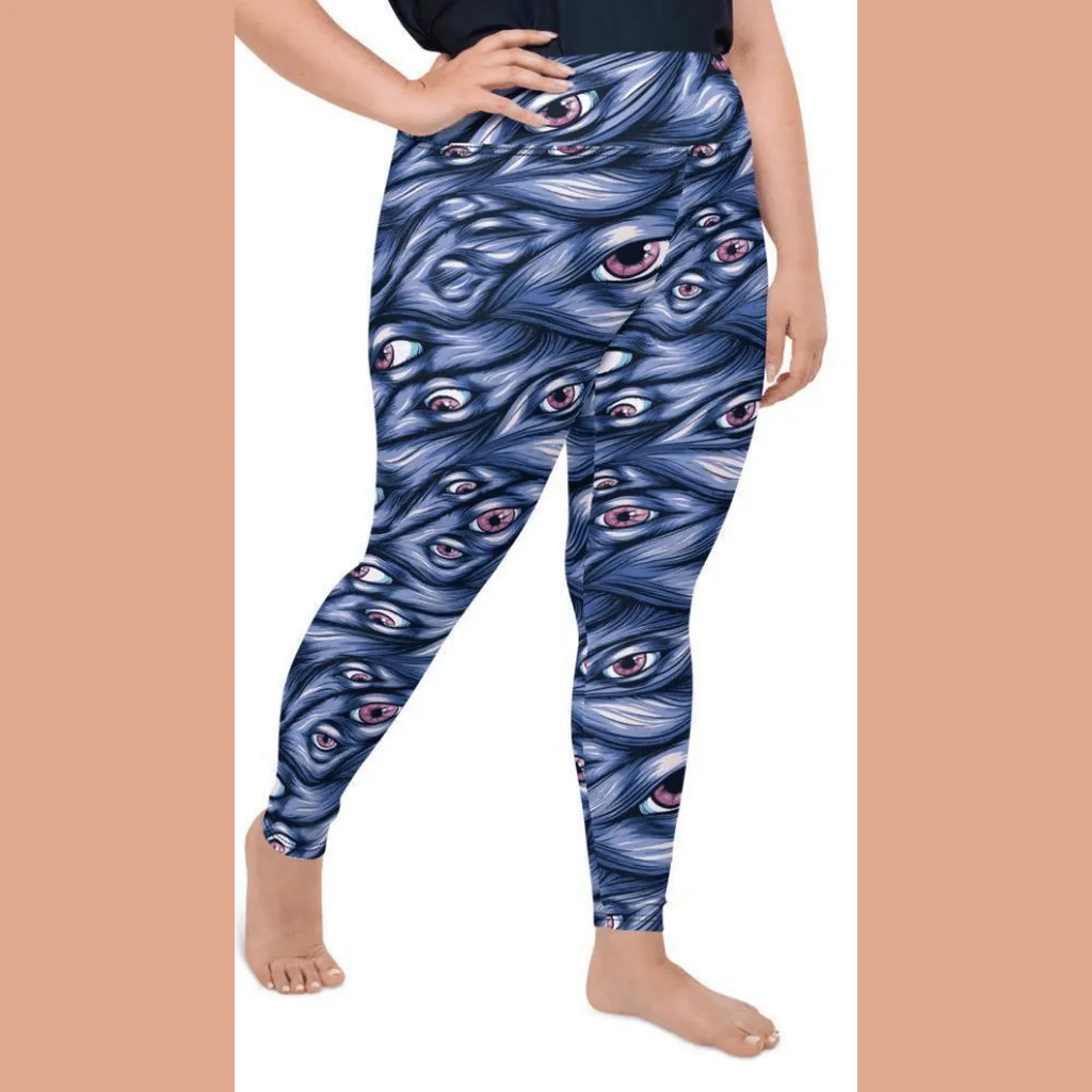 Spooky Eyes Plus Size Leggings