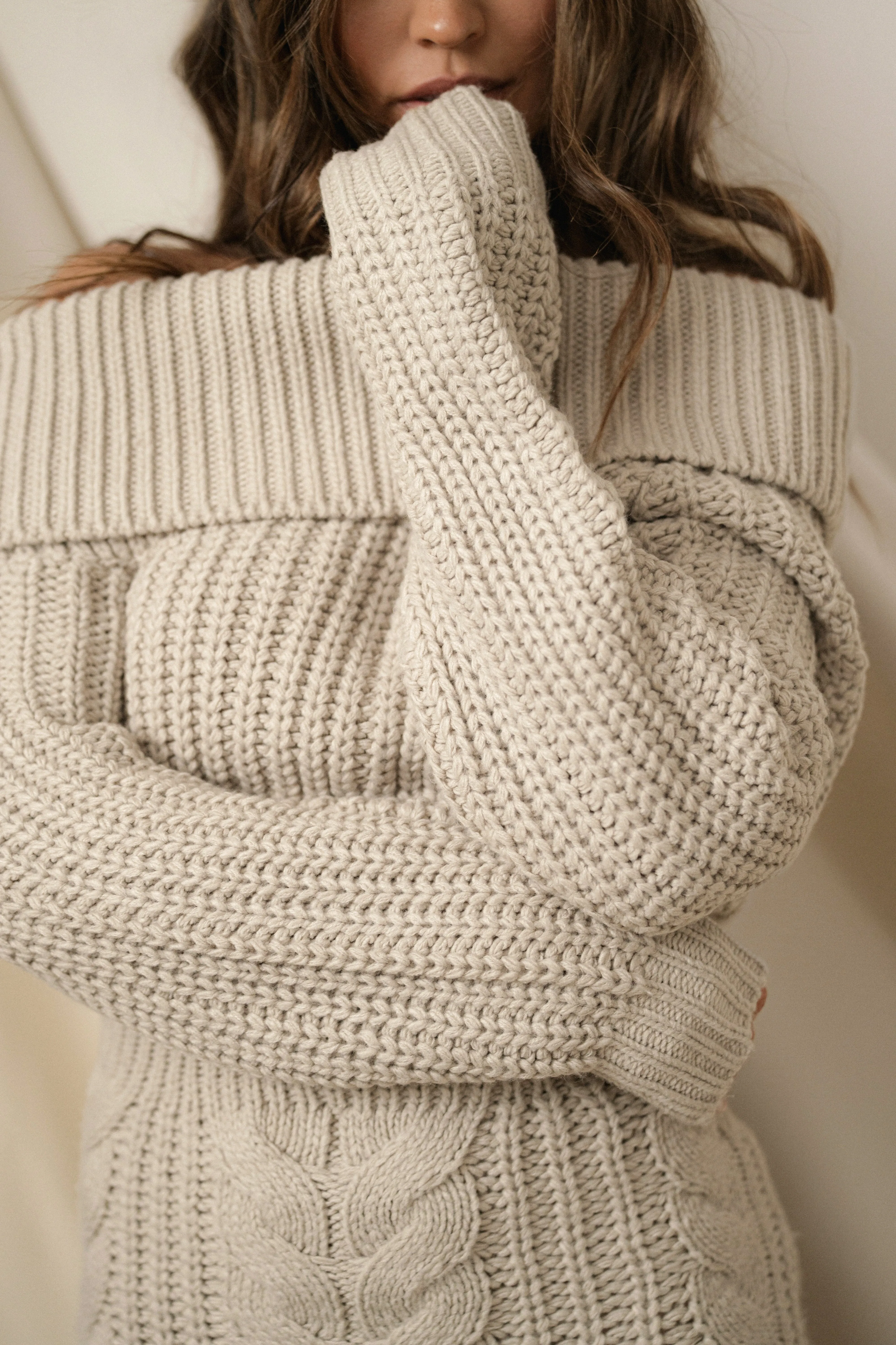Stone Monette Cable Knit Dress
