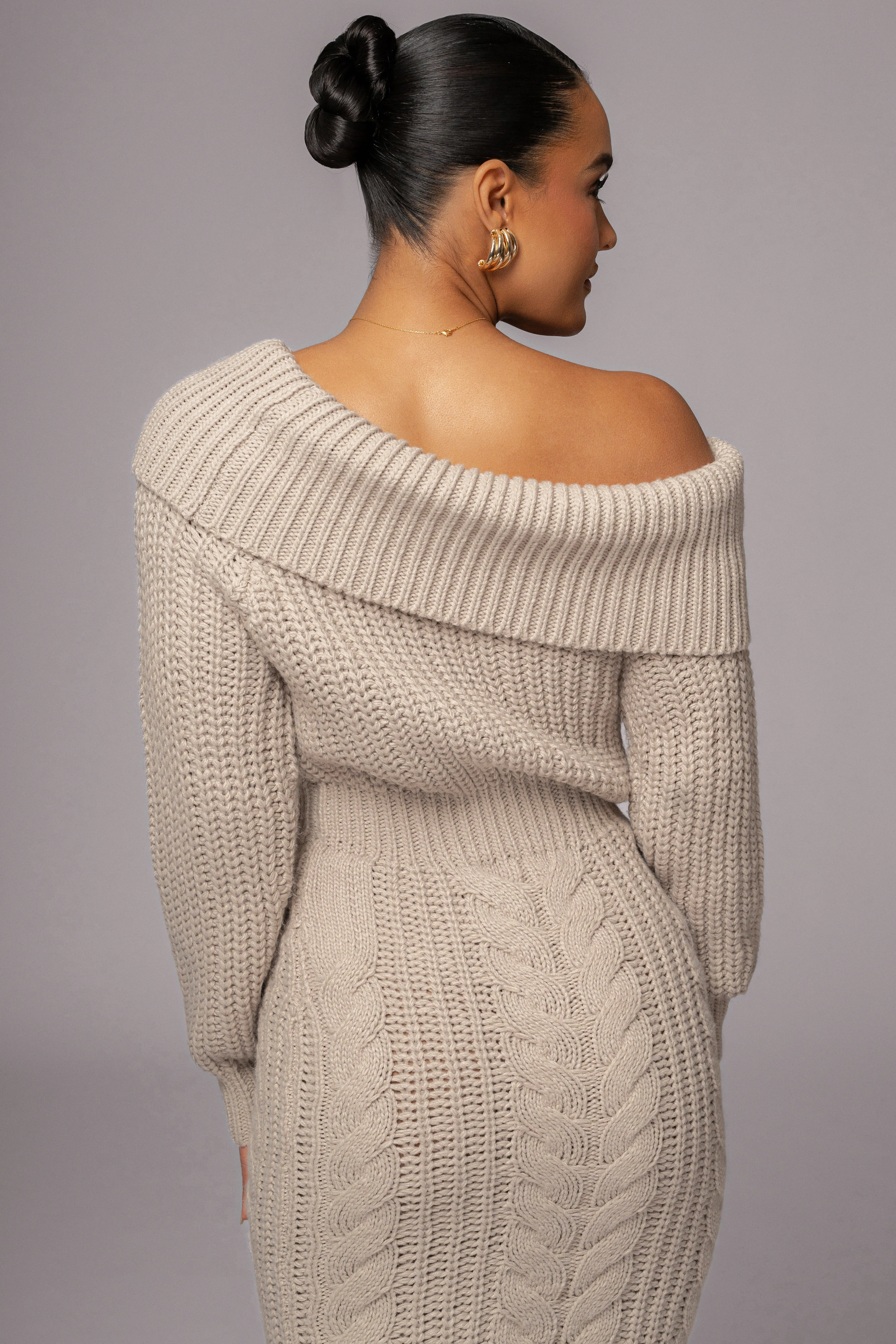 Stone Monette Cable Knit Dress