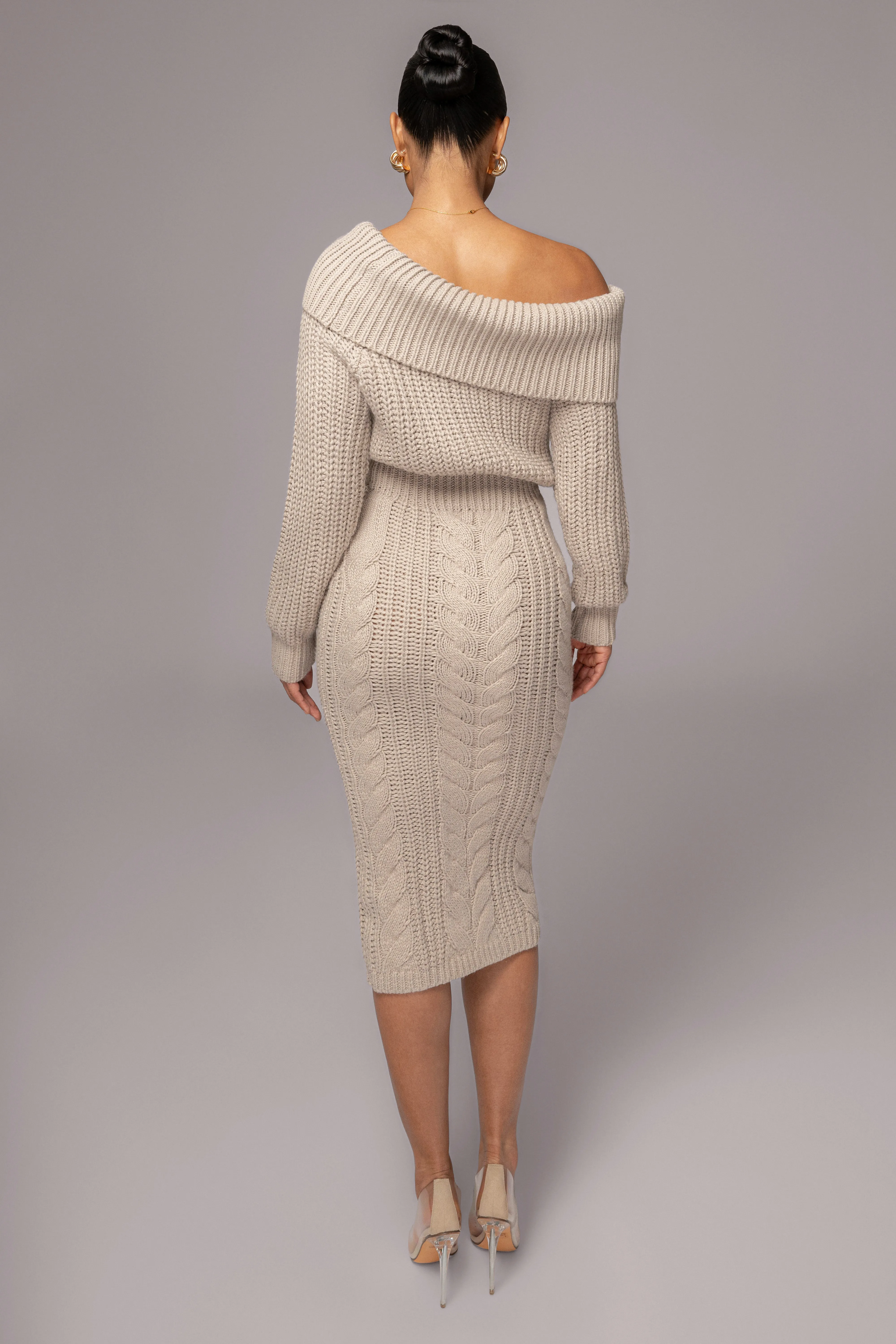Stone Monette Cable Knit Dress