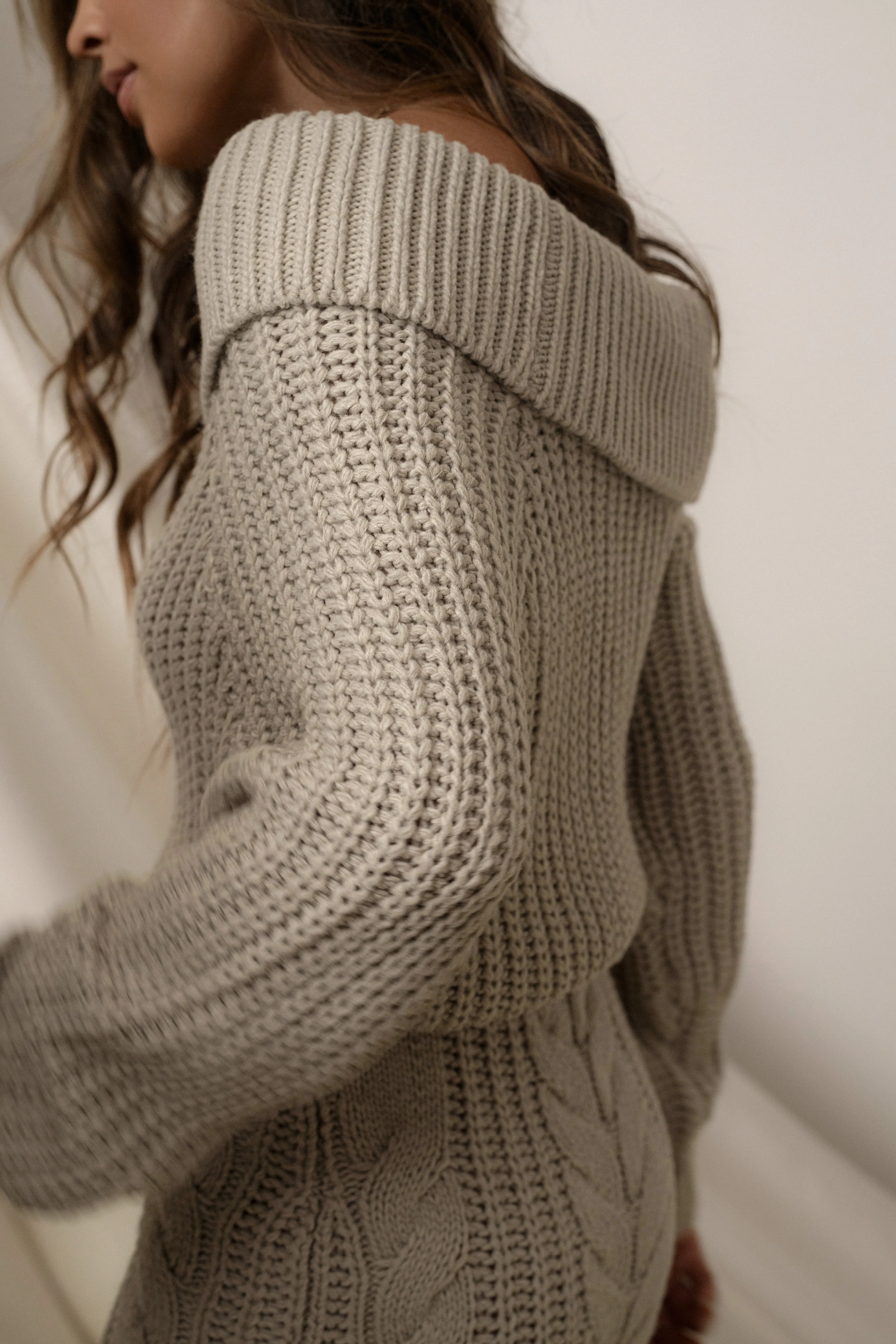 Stone Monette Cable Knit Dress
