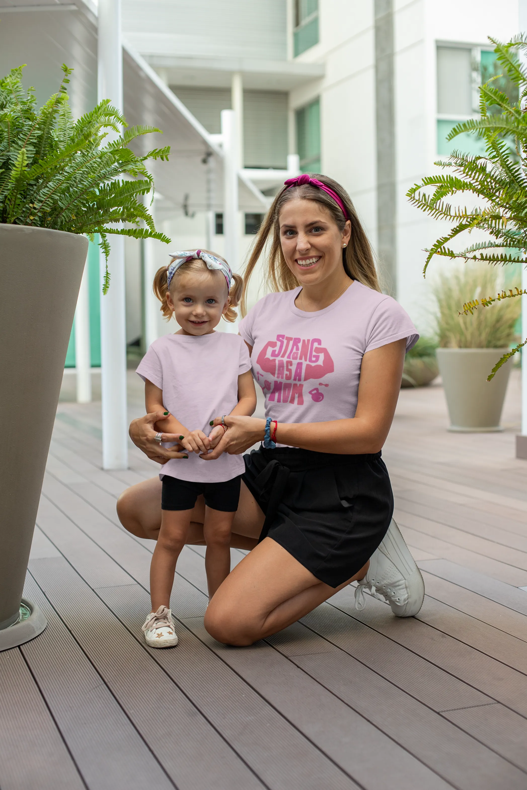 Strong As A Mom Printed T-shirt for women