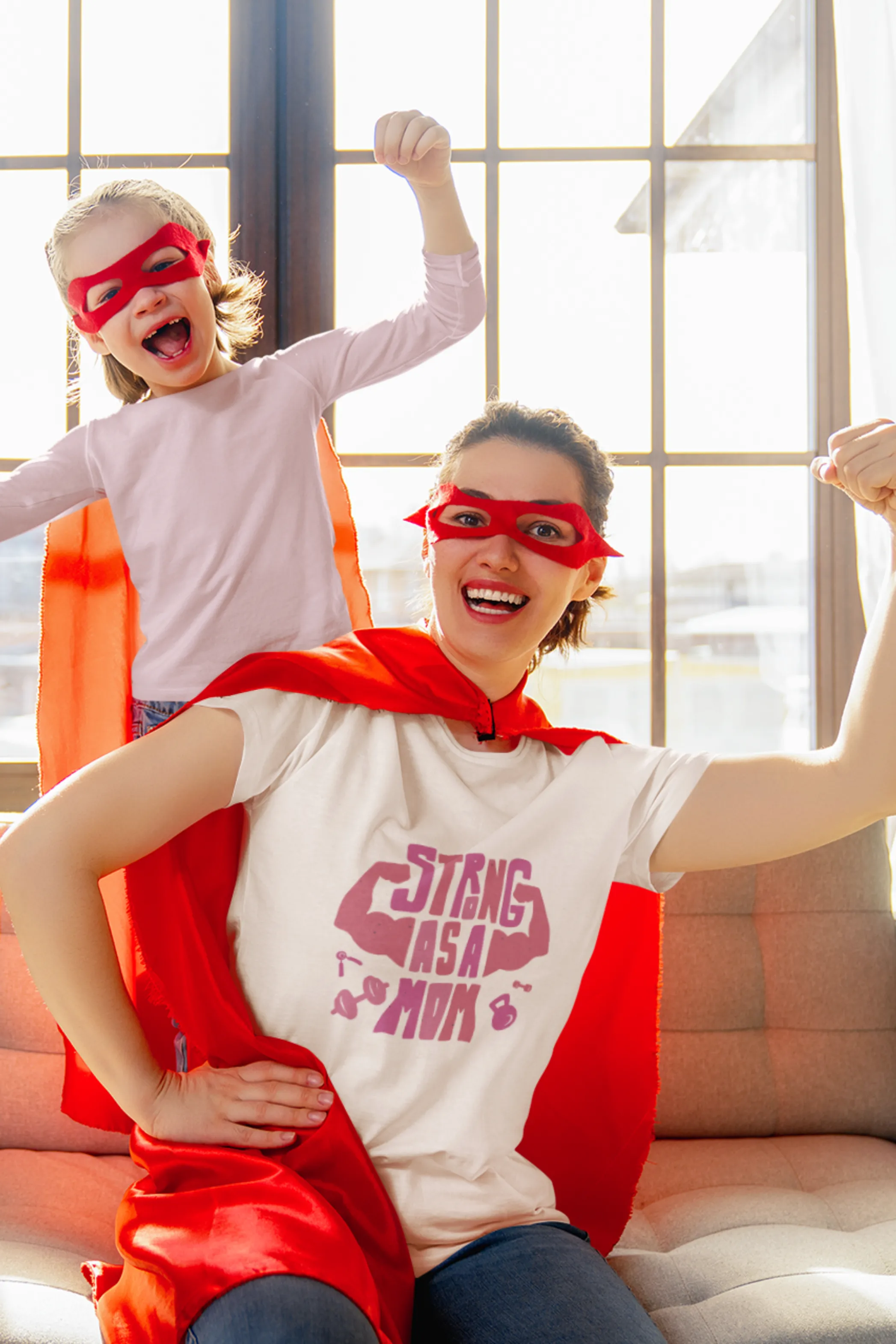 Strong As A Mom Printed T-shirt for women