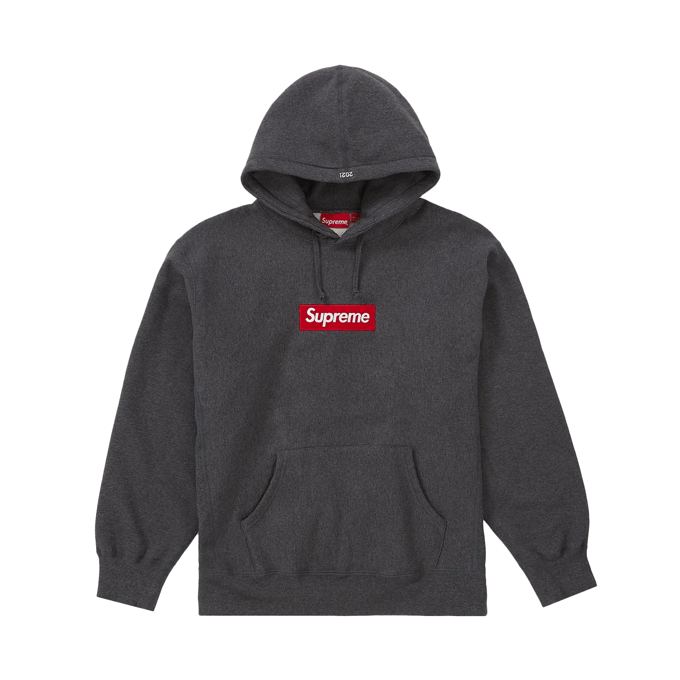 Supreme Box Logo Hooded Sweatshirt 'Charcoal'