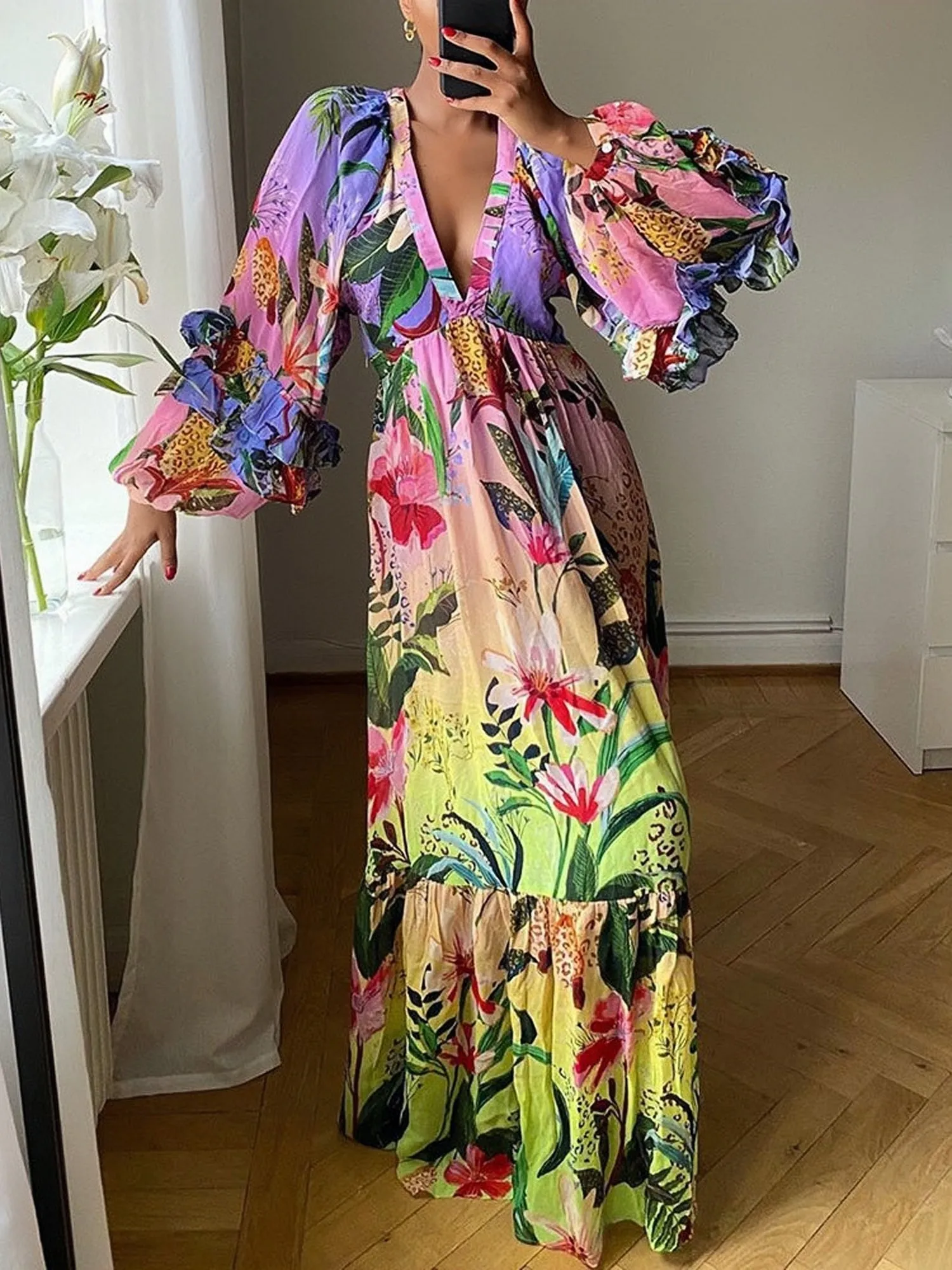 TastyHottie - Floral Dress Long Dress Maxi Dress
