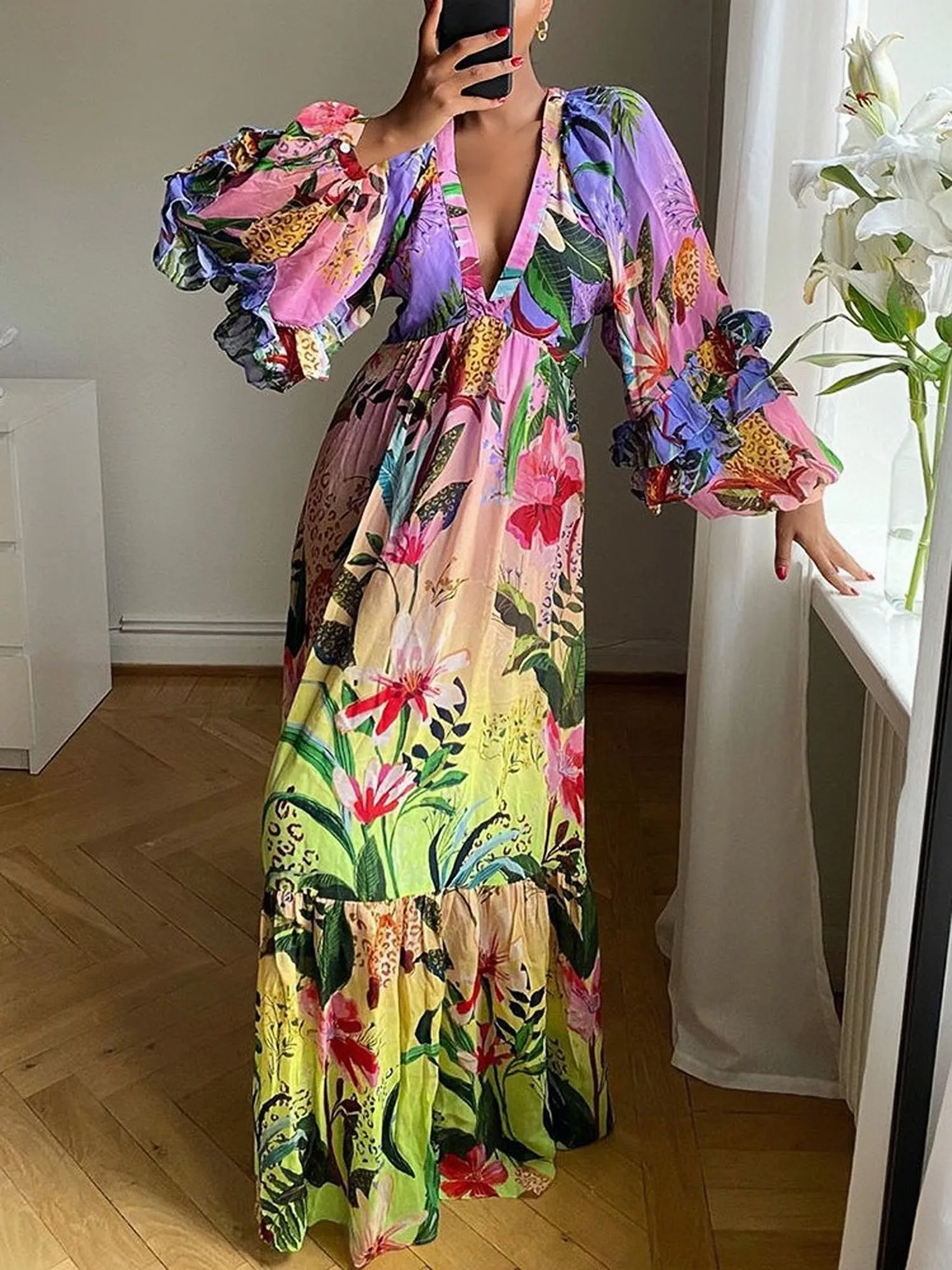 TastyHottie - Floral Dress Long Dress Maxi Dress