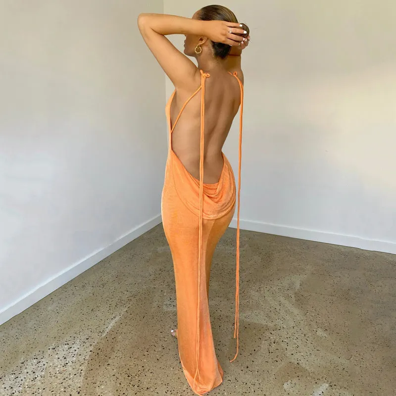TastyHottie - Vanessa Backless Maxi Dress