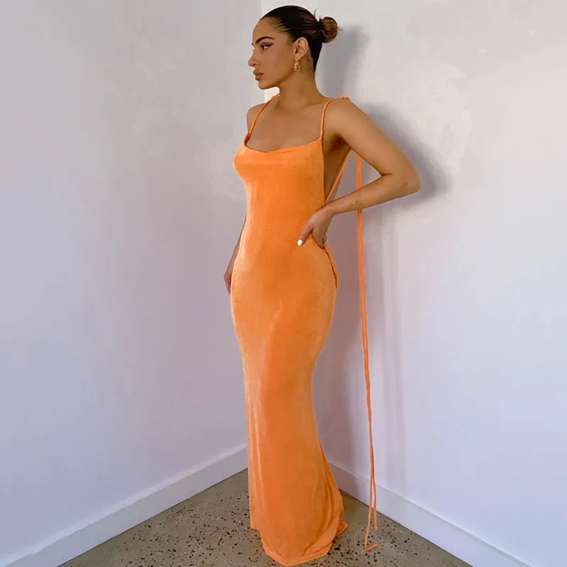 TastyHottie - Vanessa Backless Maxi Dress