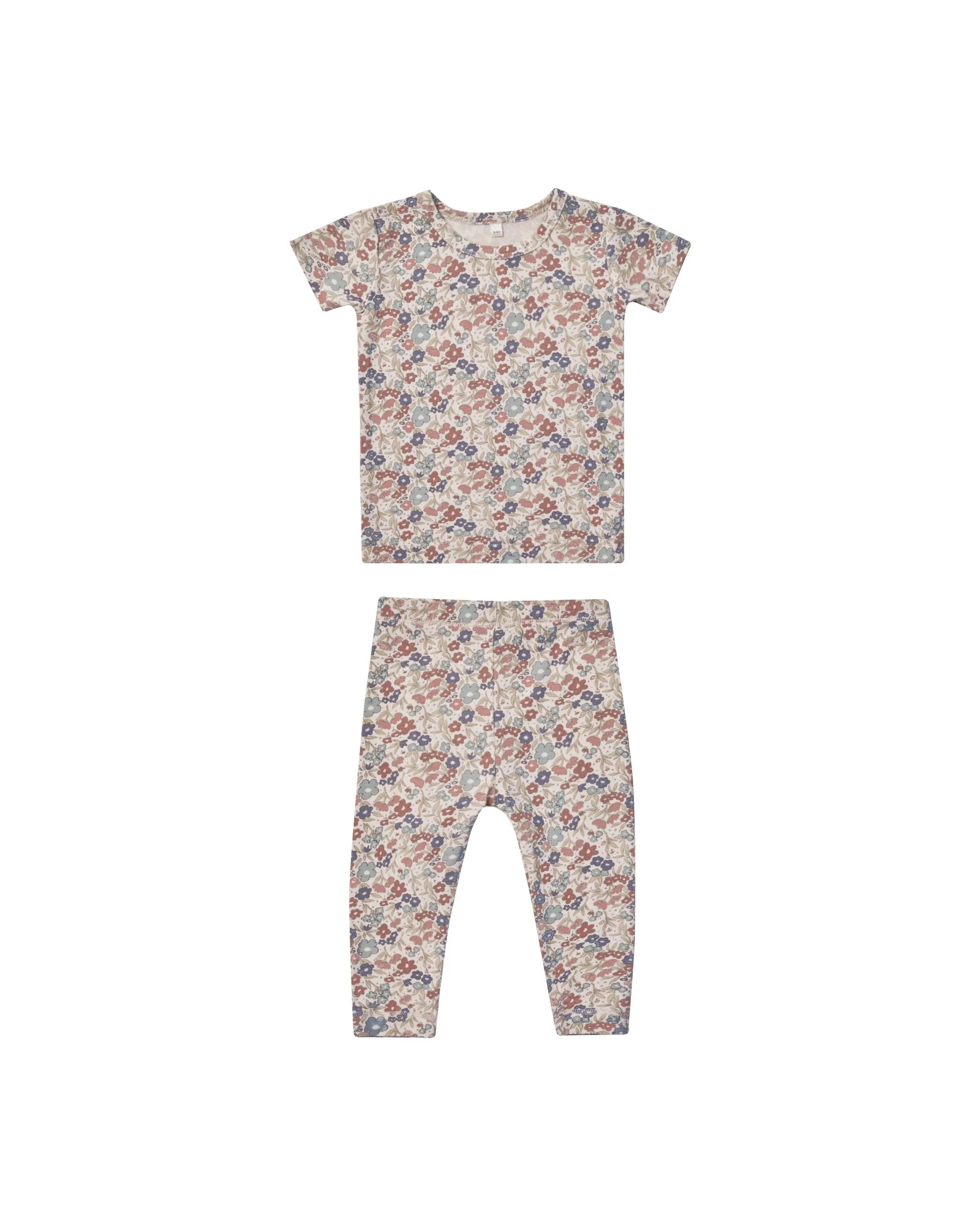 The Bamboo SS Pajama SET by Quincy Mae - Bloom - BABY
