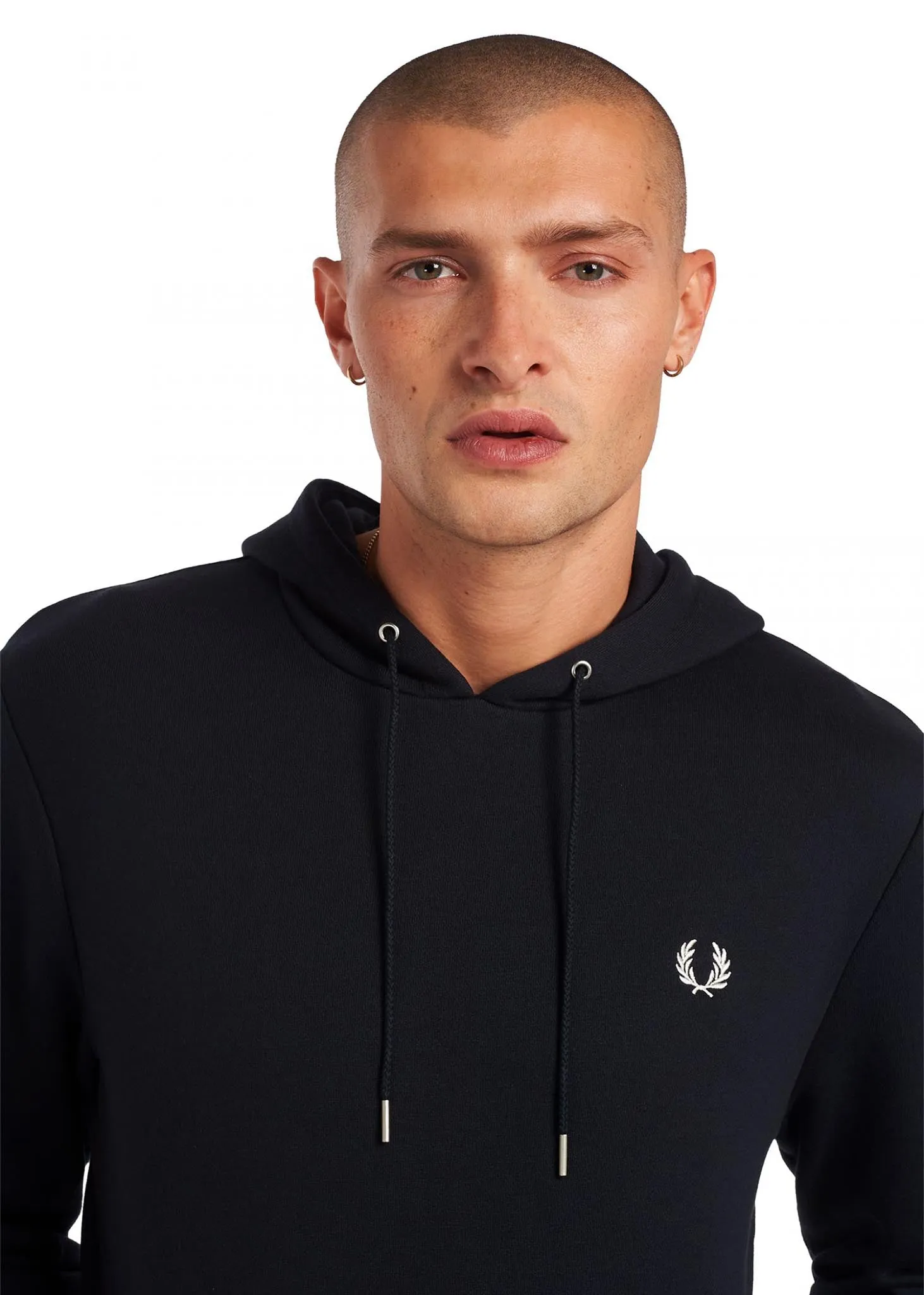 Tipped hooded sweatshirt - navy