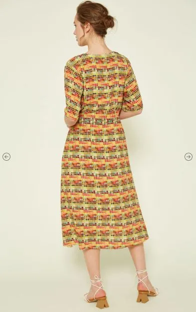 Van-Dos Multi Coloured Belted Shift Dress