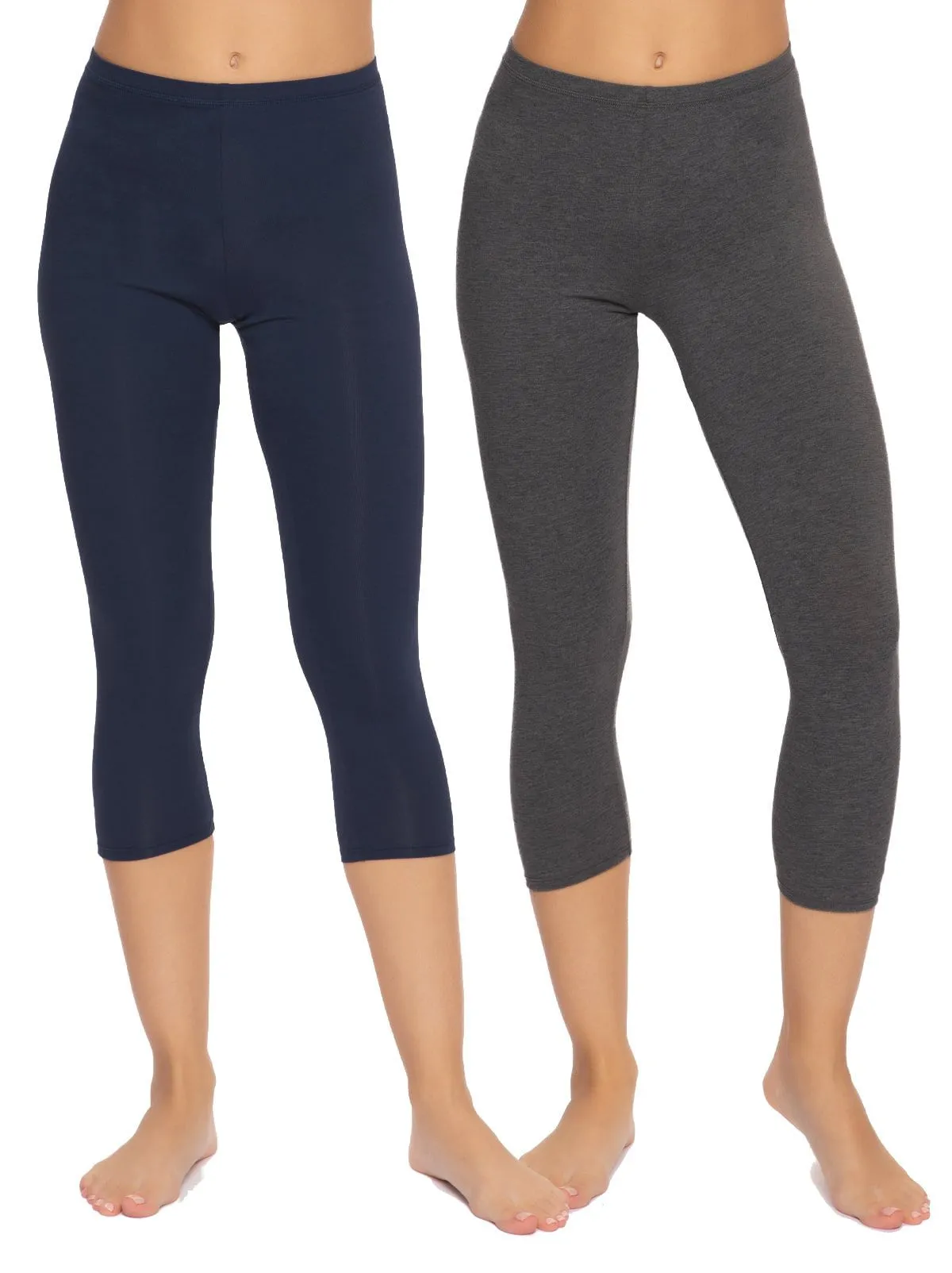 Velvety Soft Capri Legging 2-Pack