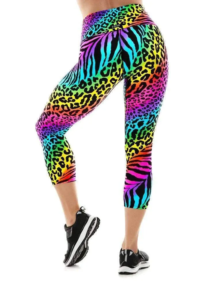 'Wild & Free' K-Deer Athletic Nylon/Spandex Tricot